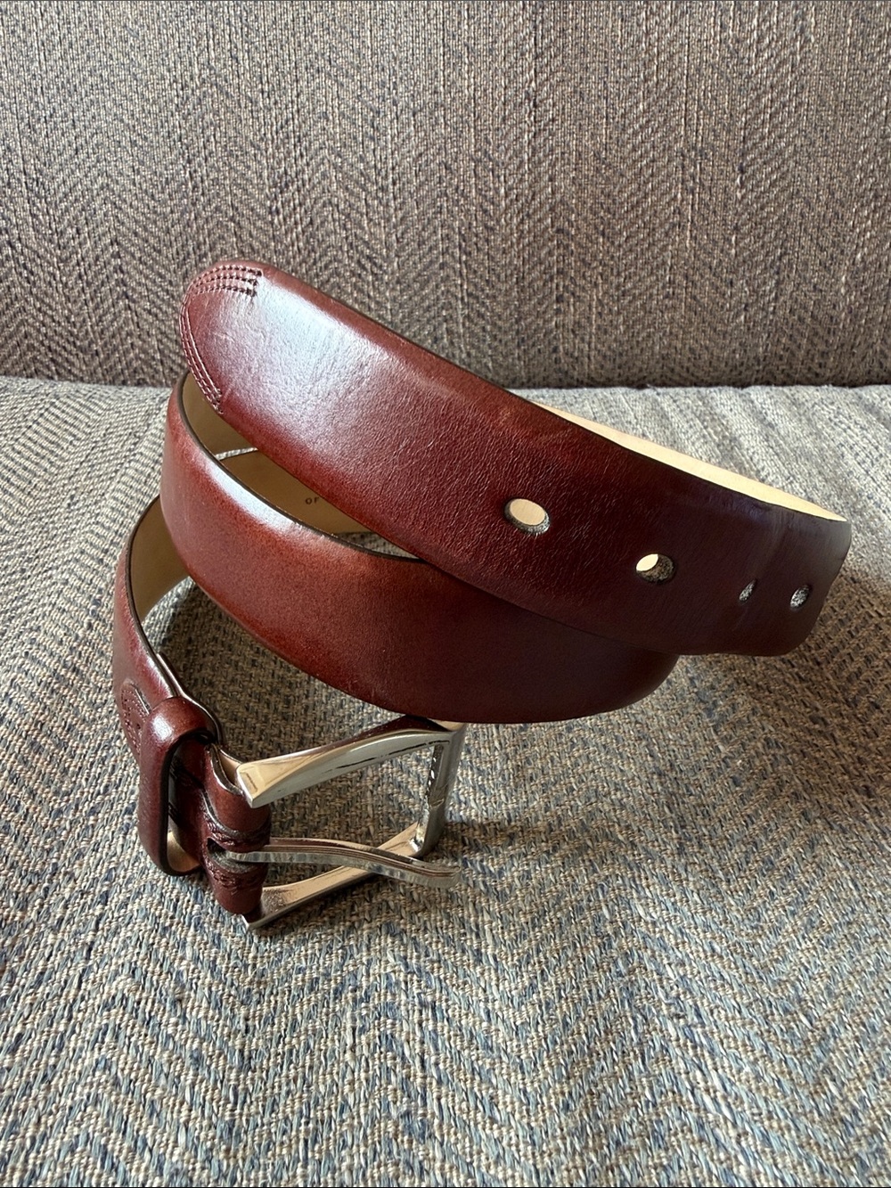 Fossil Brown Leather Belt Size: 44”